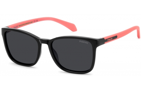 Gafas Junior - Polaroid Junior - PLD 8077/S - 807 (M9) BLACK // GREY POLARIZED