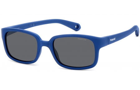Gafas Junior - Polaroid Junior - PLD K008/S - FLL (M9) MATTE BLUE // GREY POLARIZED