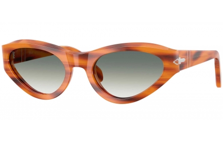 Gafas de Sol - Persol - PO0052S - 960/3A SRIPED BROWN // GREEN GRADIENT TRANSPARENT