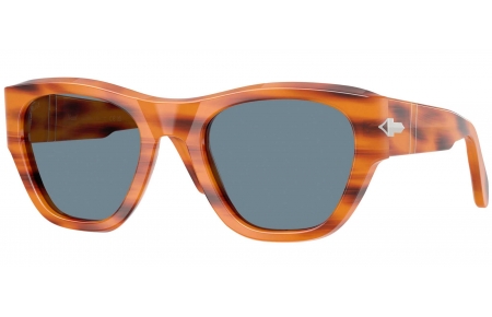 Gafas de Sol - Persol - PO0054S - 960/56 STRIPED  BROWN // LIGHT BLUE