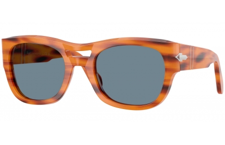 Gafas de Sol - Persol - PO0064S - 960/56 STRIPED BROWN // LIGHT BLUE