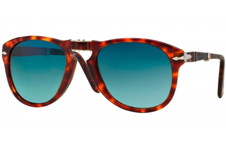 Gafas de Sol - Persol - PO0714 FOLDING - 24/S3 HAVANA // BLUE GRADIENT POLARIZED