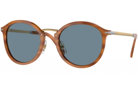 Gafas de Sol - Persol - PO3309S - 960/56 STRIPED BROWN // LIGHT BLUE