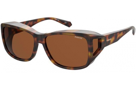 Lunettes de soleil - Polaroid Ancillaries - PLD 9016/S - 086 (HE) DARK HAVANA // COPPER POLARIZED