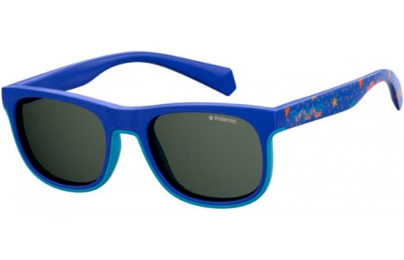 Frames Junior - Polaroid Junior - PLD 8035/S - PJP (M9) BLUE // GREY POLARIZED