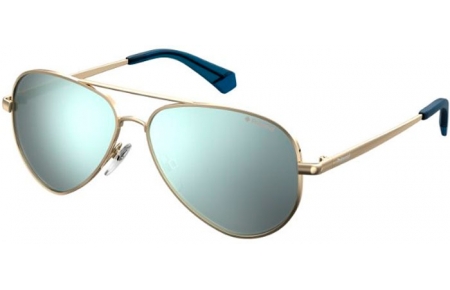 Gafas Junior - Polaroid Junior - PLD 8015/N/NEW - J5G (EX) GOLD // GREY SILVER MIRROR POLARIZED