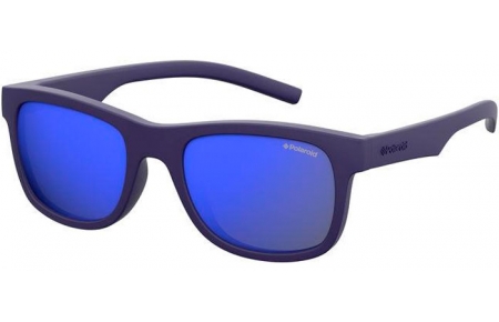 Frames Junior - Polaroid Junior - PLD 8020/S - CIW (JY) BLUE // GREY BLUE MIRROR POLARIZED