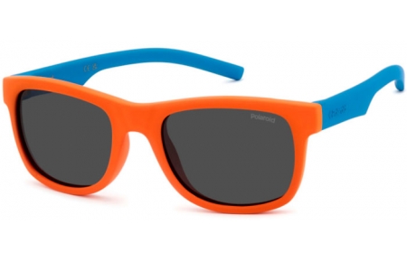 Gafas Junior - Polaroid Junior - PLD 8020/S - DDW (M9) ORANGE BLUE // GREY POLARIZED