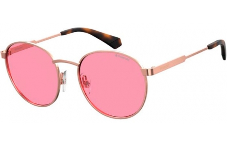 Lunettes Junior - Polaroid Junior - PLD 8039/S - DDB (0F) GOLD COPPER // PINK POLARIZED