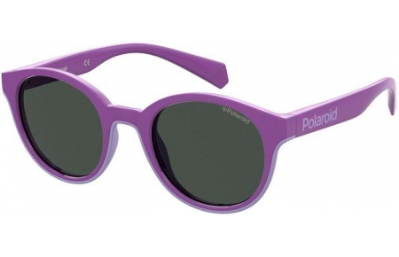 Lunettes Junior - Polaroid Junior - PLD 8040/S - RY8 (M9) VIOLET LILAC // GREY POLARIZED