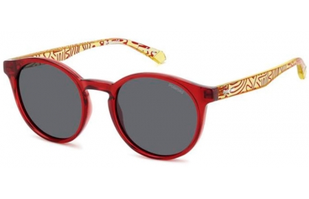 Frames Junior - Polaroid Junior - PLD 8061/S - AHY (M9) RED YELLOW // GREY POLARIZED