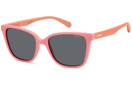 Lunettes Junior - Polaroid Junior - PLD 8062/S - 35J (M9) PINK // GREY POLARIZED