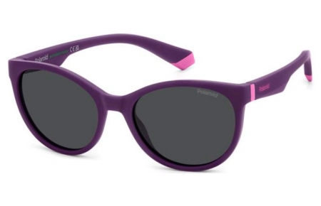 Lunettes Junior - Polaroid Junior - PLD 8065/S - B3V (M9) VIOLET // GREY POLARIZED