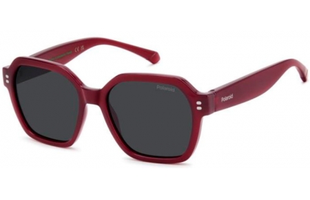 Lunettes Junior - Polaroid Junior - PLD 8069/S - 8CQ (M9) CHERRY // GREY POLARIZED