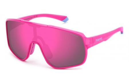 Lunettes Junior - Polaroid Junior - PLD 8070/S - 35J (AI) PINK // GREY PINK MIRROR POLARIZED