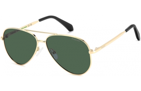 Gafas Junior - Polaroid Junior - PLD 8073/S - PEF (UC) GOLD GREEN // GREEN POLARIZED