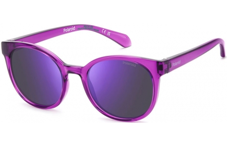 Gafas Junior - Polaroid Junior - PLD 8076/S - MU1 (MF) FUCHSIA // VIOLET MIRROR POLARIZED