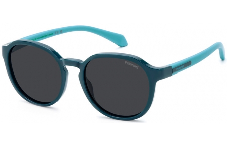Gafas Junior - Polaroid Junior - PLD 8078/S - ZI9 (M9) TEAL // GREY POLARIZED