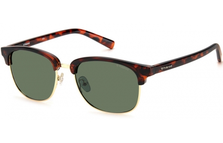 Gafas de Sol - Polaroid - PLD 1012/S - PR6  (H8) LIGHT GOLD HAVANA // GREEN POLARIZED