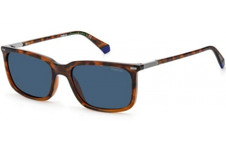 Sunglasses - Polaroid - PLD 2117/S - 9N4 (C3) HAVANA BROWN  // GREY BLUE POLARIZED