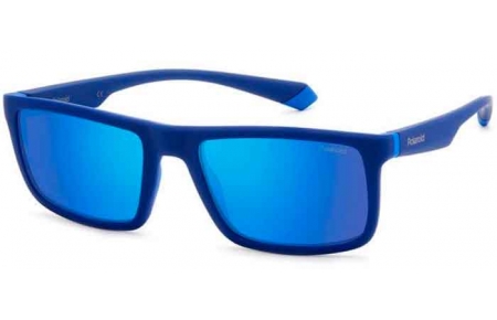 Gafas de Sol - Polaroid - PLD 2134/S - ZX9 (5X) BLUE AZURE // GREY BLUE MIRROR POLARIZED