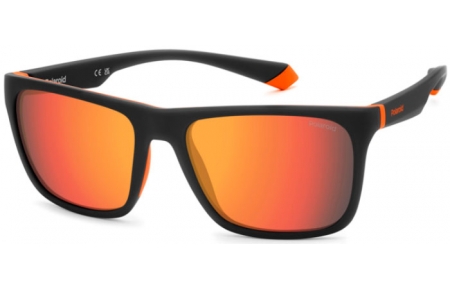 Gafas de Sol - Polaroid - PLD 2141/S - RC2 (OZ) MATTE BLACK ORANGE // RED MIRROR POLARIZED