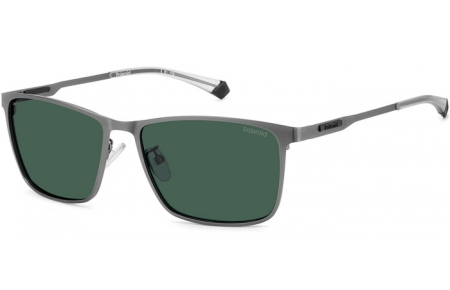 Lunettes de soleil - Polaroid - PLD 2159/G/S/X - R80 (UC) MATTE DARK RUTHENIUM // GREEN POLARIZED