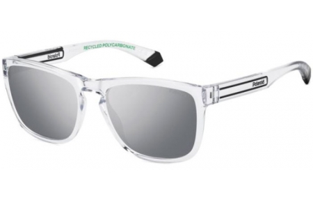 Lunettes de soleil - Polaroid - PLD 2161/S - 900 (EX) CRYSTAL // GREY SILVER MIRROR POLARIZED