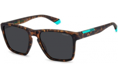 Lunettes de soleil - Polaroid - PLD 2167/S - N9P (M9) MATTE HAVANA // GREY POLARIZED