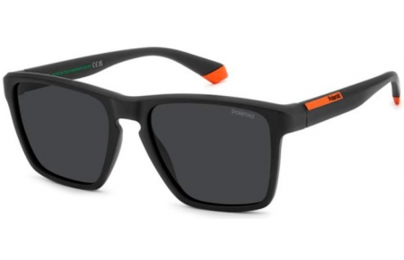 Sunglasses - Polaroid - PLD 2167/S - RC2 (M9) MATTE BLACK ORANGE // GREY POLARIZED