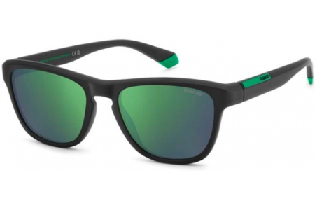 Lunettes de soleil - Polaroid - PLD 2168/S - 3OL (5Z) MATTE BLACK // GREY MIRROR GREEN POLARIZED