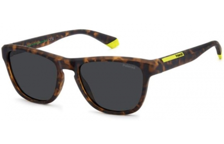 Lunettes de soleil - Polaroid - PLD 2168/S - B0Q (M9) MATTE HAVANA BROWN // GREY POLARIZED