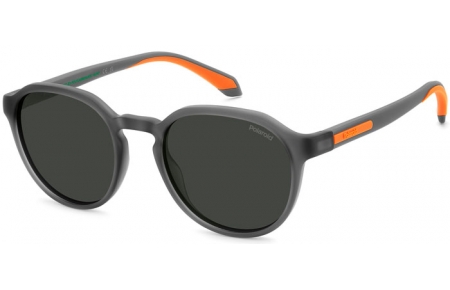 Gafas de Sol - Polaroid - PLD 2170/S/X - 2M8 (M9) MATTE GREY ORANGE  // GREY POLARIZED
