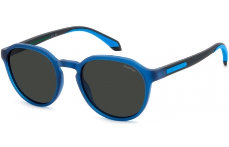 Gafas de Sol - Polaroid - PLD 2170/S/X - FLL (M9) MATTE BLUE // GREY POLARIZED