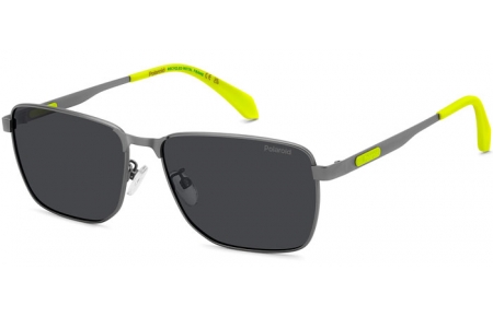 Gafas de Sol - Polaroid - PLD 2171/G/S/X - R80 (M9) MATTE DARK RUTHENIUM // GREY POLARIZED