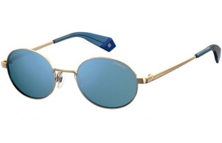 Sunglasses - Polaroid - PLD 6066/S - LKS (XN) GOLD BLUE // PLATINIUM POLARIZED