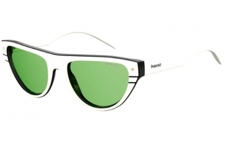 Lunettes de soleil - Polaroid Premium - PLD 6087/S/X - 0XR (UC) IVORY BLACK // GREEN POLARIZED