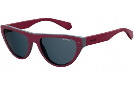 Sunglasses - Polaroid Premium - PLD 6087/S/X - FSF (C3) BURGUNDY GREY // GREY POLARIZED