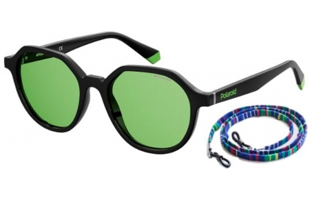 Gafas de Sol - Polaroid - PLD 6111/S - 7ZJ (UC) BLACK GREEN // GREEN POLARIZED