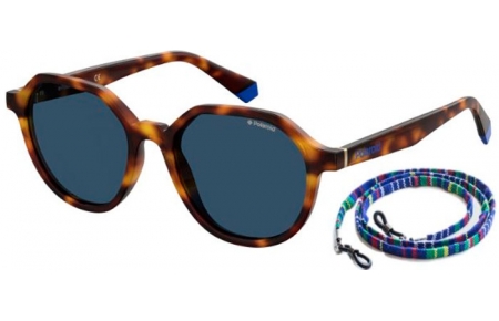 Sunglasses - Polaroid - PLD 6111/S - IPR (C3) HAVANA BLUE // GREY POLARIZED