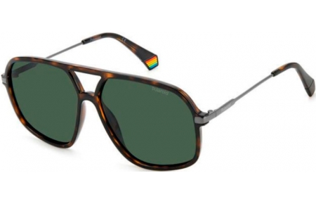 Gafas de Sol - Polaroid - PLD 6182/S - 086 (UC) DARK HAVANA // GREEN POLARIZED