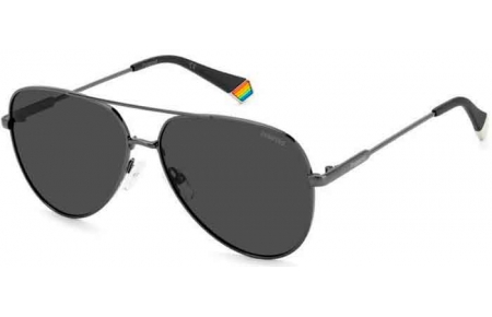Gafas de Sol - Polaroid - PLD 6187/S - KJ1 (M9) DARK RUTHENIUM // GREY POLARIZED