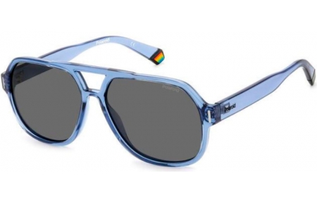 Sunglasses - Polaroid - PLD 6193/S - PJP (M9) BLUE // GREY POLARIZED
