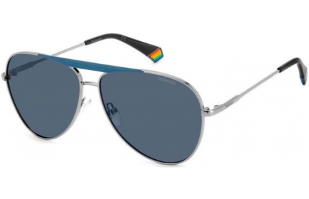 Sunglasses - Polaroid - PLD 6200/S/X - V84 (C3) RUTHENIUM BLUE // BLUE GREY POLARIZED