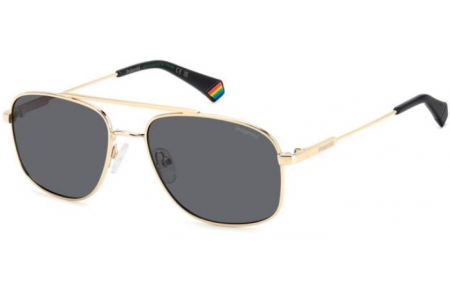 Gafas de Sol - Polaroid - PLD 6235/S/X - 2F7 (M9) ANTIQUE GOLD // GREY POLARIZED