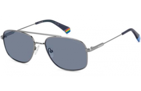Gafas de Sol - Polaroid - PLD 6235/S/X - V84 (C3) RUTHENIUM // BLUE POLARIZED