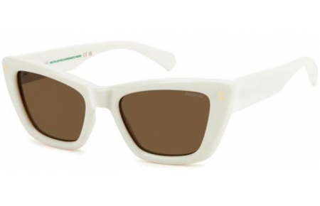 Sunglasses - Polaroid - PLD 6242/S/X - VK6 (SP) WHITE // BRONZE POLARIZED