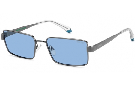 Gafas de Sol - Polaroid - PLD 6255/S/X - KJ1 (C3) DARK RUTHENIUM // BLUE POLARIZED