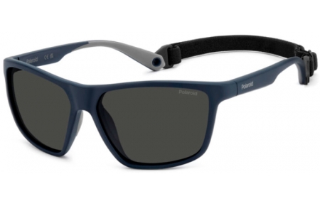 Sunglasses - Polaroid - PLD 7040/S - FLL (M9) MATTE BLUE // GREY POLARIZED