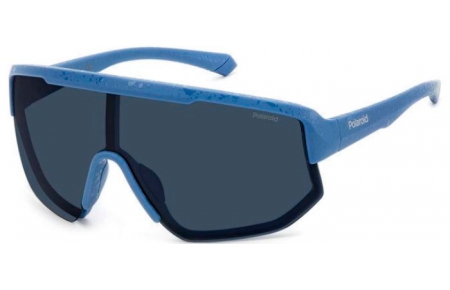 Sunglasses - Polaroid - PLD 7047/S - FLL (C3) MATTE BLUE // GREY POLARIZED